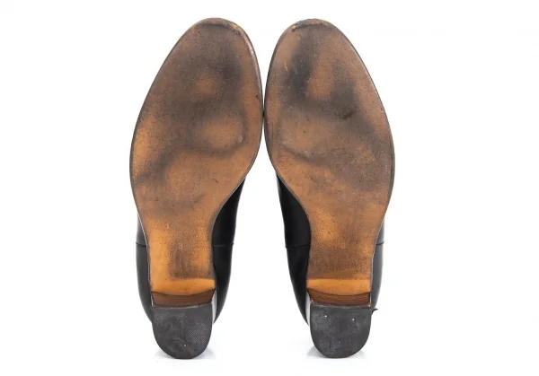 ジャンポールゴルチエJean Paul GAULTIER レザーサイドゴアヒールブーツ 黒3（23位） K-96970_013