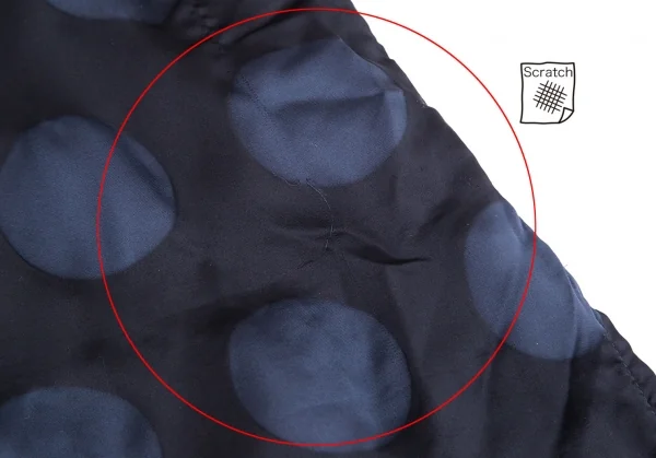 イッセイミヤケミーISSEY MIYAKE me 染めビックドットワンピース 紺F K-96978_013