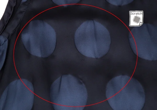 イッセイミヤケミーISSEY MIYAKE me 染めビックドットワンピース 紺F K-96978_004