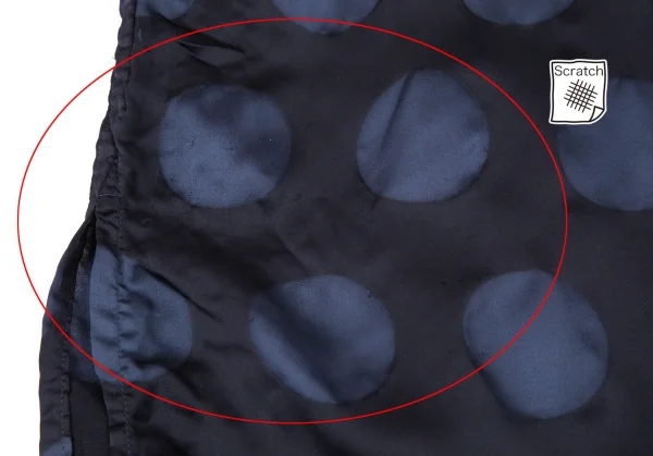 イッセイミヤケミーISSEY MIYAKE me 染めビックドットワンピース 紺F K-96978_008