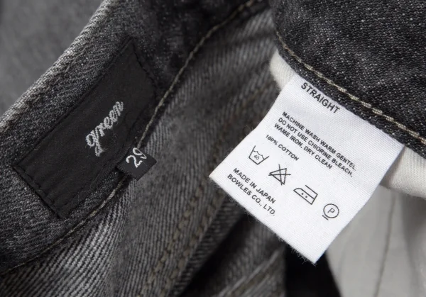 グリーンgreen ウォッシュドセルビッジデニムパンツ ブラック29 K-97106_013