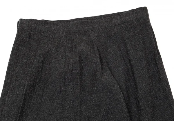 ヨウジヤマモト ノアールYohji Yamamoto NOIR ピリングコットンスカート チャコール1 K-97110_008