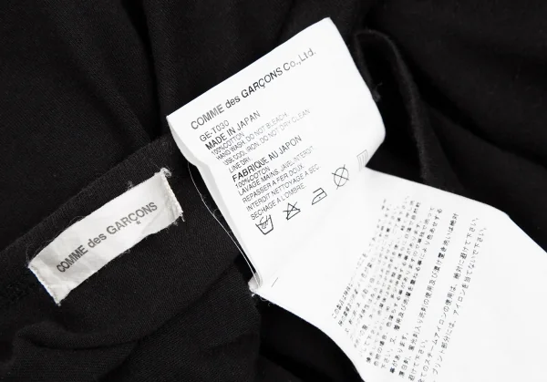 コムデギャルソンCOMME des GARCONS ナンバリングプリントTシャツ こげ茶S位 K-97116_012