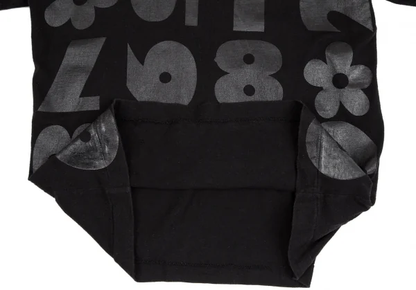コムデギャルソンCOMME des GARCONS ナンバリングプリントTシャツ こげ茶S位 K-97116_009