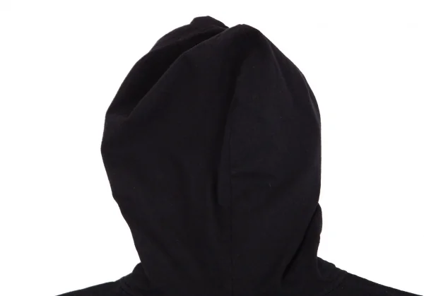 ブラックコムデギャルソンBLACK COMME des GARCONS ロゴプリントフード付きTシャツ 黒黄S K-97121_012