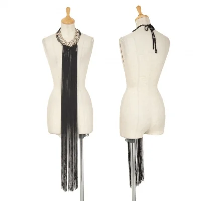ジャンポールゴルチエ マイユファムJean Paul GAULTIER MAILLE FEMME チェーンフリンジチョーカー