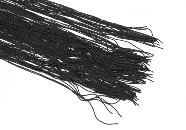 ジャンポールゴルチエ マイユファムJean Paul GAULTIER MAILLE FEMME チェーンフリンジチョーカー シルバー黒XS K-97146_003