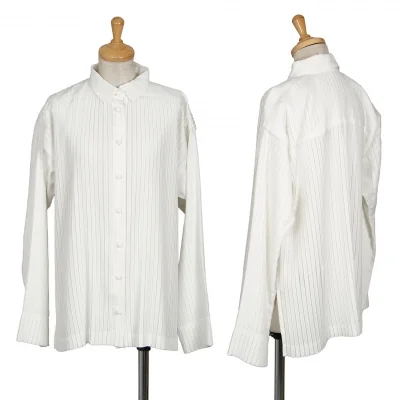 イッセイミヤケISSEY MIYAKE ポリ総プリーツシャツ