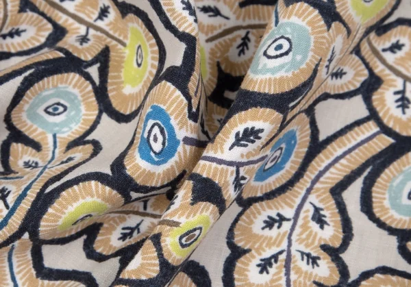 ミナペルホネンmina perhonen フラワープリントボックスシルエットノースリーブ ベージュマルチ38 K-97181_013