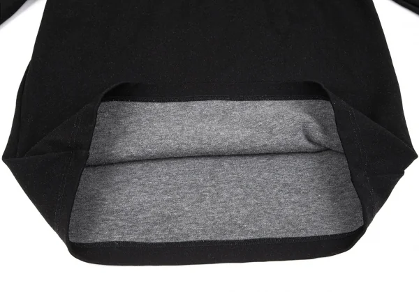 コムデギャルソンCOMME des GARCONS 製品染めワンポイントロゴ刺繍ハイネックカットソー 黒M位 K-97272_010