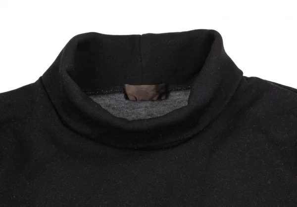 コムデギャルソンCOMME des GARCONS 製品染めワンポイントロゴ刺繍ハイネックカットソー 黒M位 K-97272_005