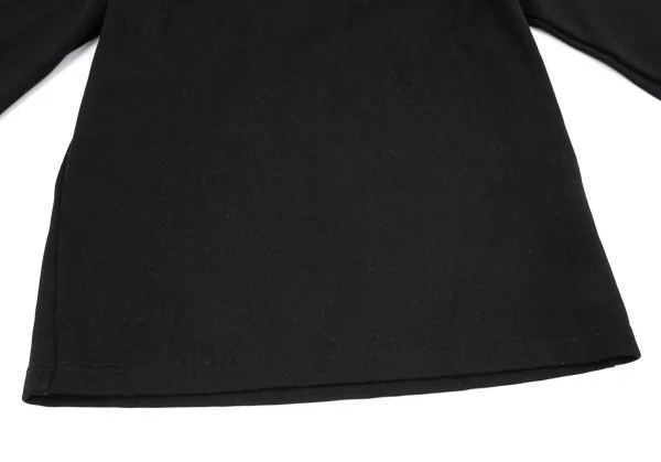 コムデギャルソンCOMME des GARCONS 製品染めワンポイントロゴ刺繍ハイネックカットソー 黒M位 K-97272_009