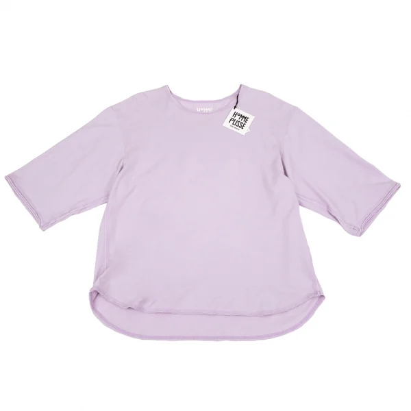 オムプリッセ イッセイ ミヤケHOMME PLISSE ISSEY MIYAKE インサイドアウト裁ち切りビッグシルエットTシャツ ラベンダー2 K-97293_001