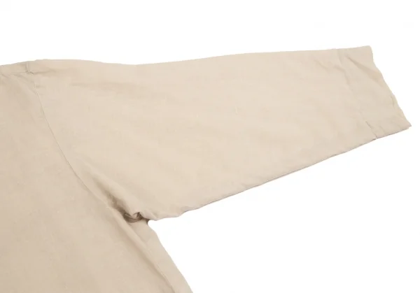 オムプリッセ イッセイ ミヤケHOMME PLISSE ISSEY MIYAKE リネンコットンハーフジッププルオーバーシャツ ベージュ2 K-97294_005