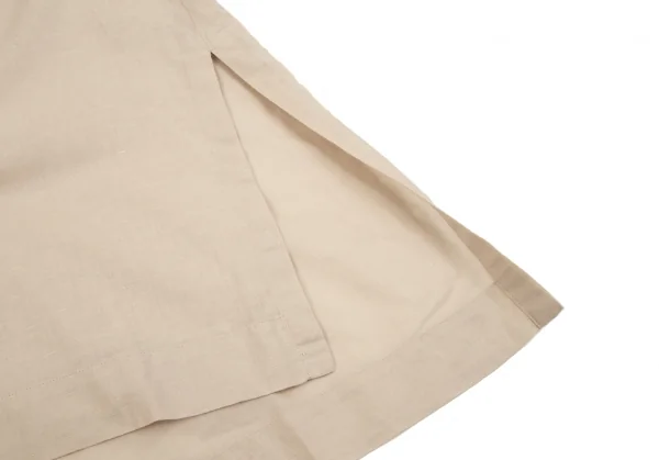 オムプリッセ イッセイ ミヤケHOMME PLISSE ISSEY MIYAKE リネンコットンハーフジッププルオーバーシャツ ベージュ2 K-97294_008