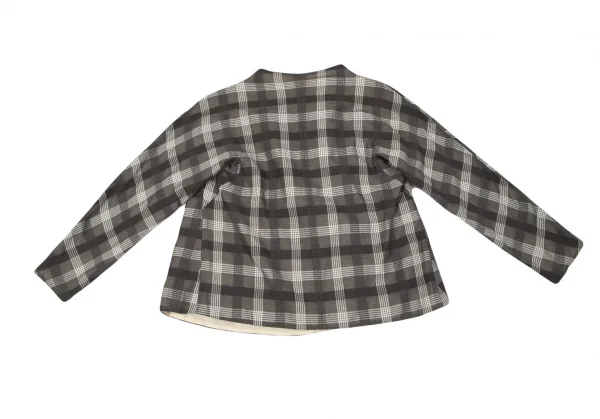 トリココムデギャルソンtricot COMME des GARCONS チェックプルオーバートップス グレーオフM位 K-97347_010