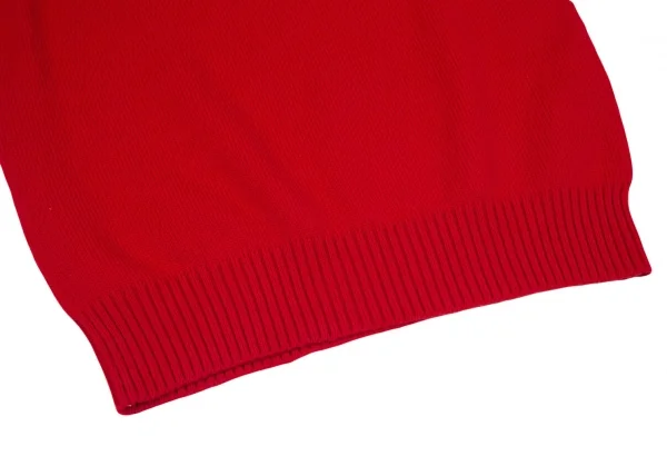 トリココムデギャルソンtricot COMME des GARCONS ロゴプリントタートルネックニット 赤M位 K-97349_010
