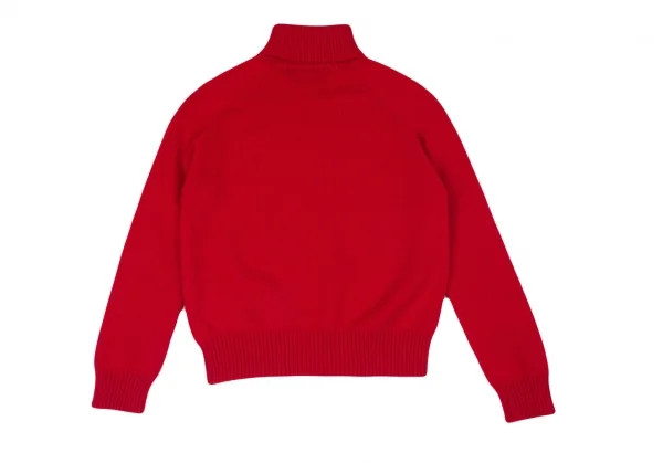 トリココムデギャルソンtricot COMME des GARCONS ロゴプリントタートルネックニット 赤M位 K-97349_012