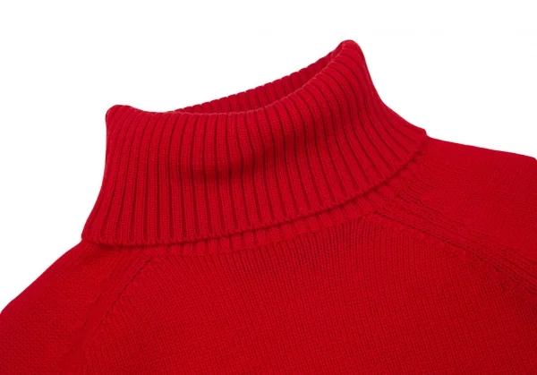 トリココムデギャルソンtricot COMME des GARCONS ロゴプリントタートルネックニット 赤M位 K-97349_004
