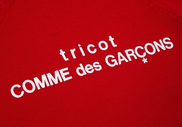 トリココムデギャルソンtricot COMME des GARCONS ロゴプリントタートルネックニット 赤M位 K-97349_006
