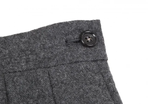 トリココムデギャルソンtricot COMME des GARCONSウールフラップポケットスカート 杢グレーM K-97362_004