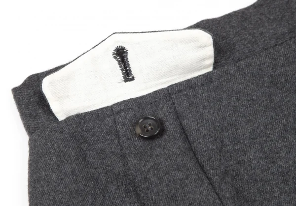 トリココムデギャルソンtricot COMME des GARCONSウールフラップポケットスカート 杢グレーM K-97362_006