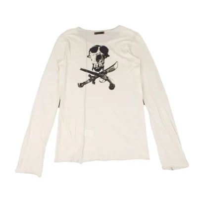 イフシックスワズナインIF SIX WAS NINE バックスカルプリントカットソー クリーム