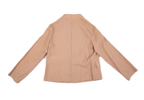 ローブドシャンブル コムデギャルソンrobe de chambre COMME des GARCONS ウールジップアップジャケット ピンクベージュM位 K-97422_010