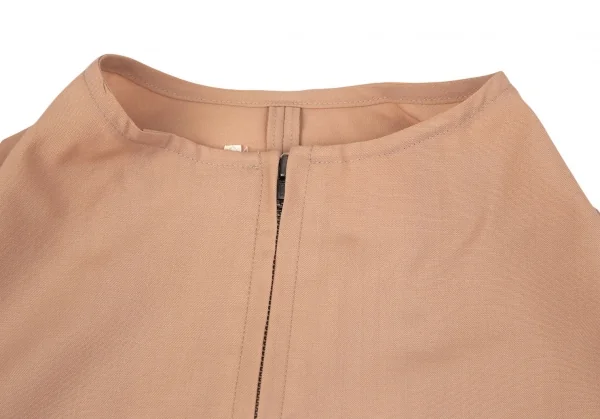 ローブドシャンブル コムデギャルソンrobe de chambre COMME des GARCONS ウールジップアップジャケット ピンクベージュM位 K-97422_003