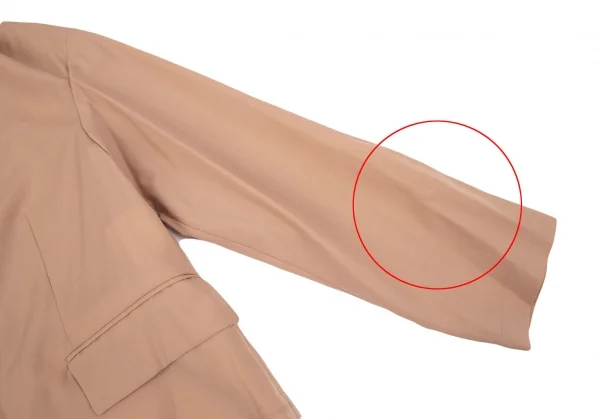 ローブドシャンブル コムデギャルソンrobe de chambre COMME des GARCONS ウールジップアップジャケット ピンクベージュM位 K-97422_004