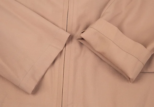 ローブドシャンブル コムデギャルソンrobe de chambre COMME des GARCONS ウールジップアップジャケット ピンクベージュM位 K-97422_006