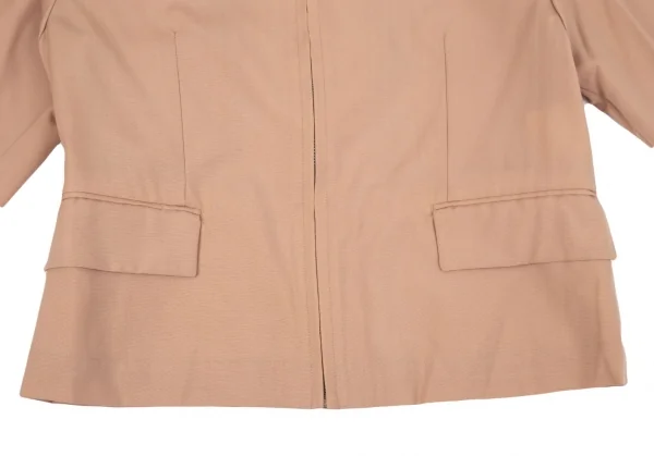 ローブドシャンブル コムデギャルソンrobe de chambre COMME des GARCONS ウールジップアップジャケット ピンクベージュM位 K-97422_007