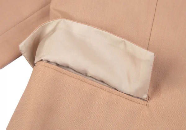 ローブドシャンブル コムデギャルソンrobe de chambre COMME des GARCONS ウールジップアップジャケット ピンクベージュM位 K-97422_008