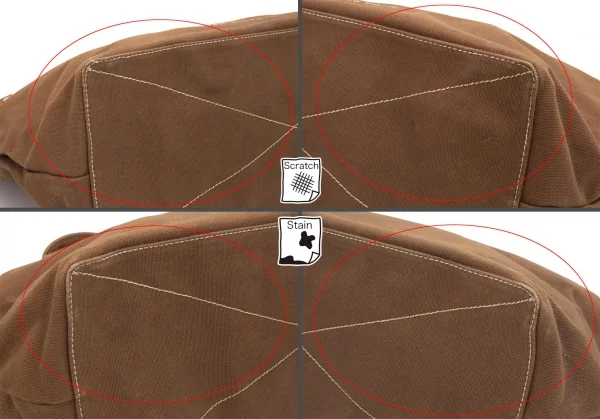 マークバイマークジェイコブスMARC by MARC JACOBS ロゴペイントキャンバスラージトートバッグ 茶 K-97492_011