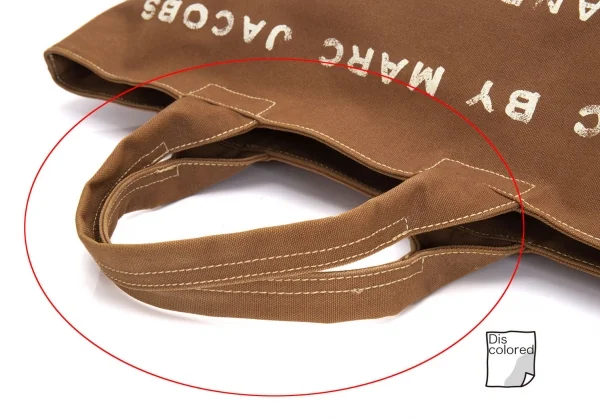 マークバイマークジェイコブスMARC by MARC JACOBS ロゴペイントキャンバスラージトートバッグ 茶 K-97492_012