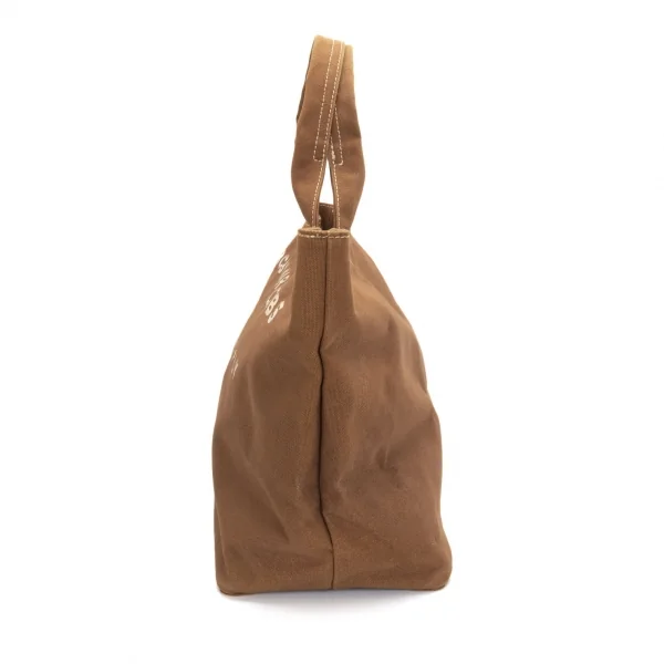 マークバイマークジェイコブスMARC by MARC JACOBS ロゴペイントキャンバスラージトートバッグ 茶 K-97492_005