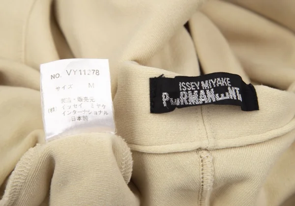 イッセイミヤケペルマネンテISSEY MIYAKEPERMANENTE コットンVネックレイヤードトップス イエローベージュM K-97585_013