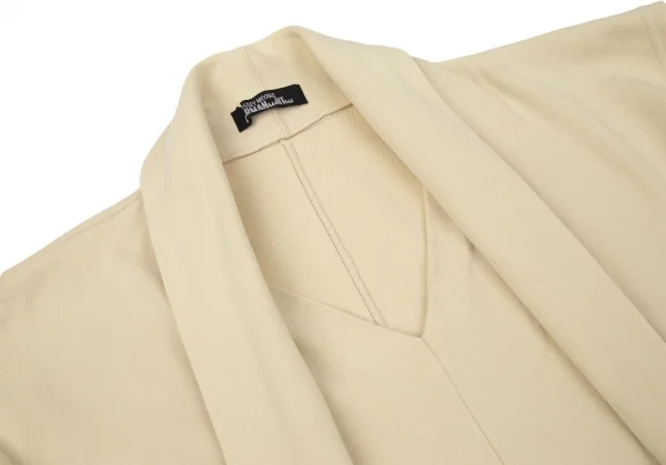 イッセイミヤケペルマネンテISSEY MIYAKEPERMANENTE コットンVネックレイヤードトップス イエローベージュM K-97585_004