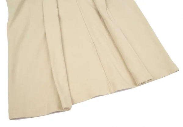 イッセイミヤケペルマネンテISSEY MIYAKEPERMANENTE コットンVネックレイヤードトップス イエローベージュM K-97585_008