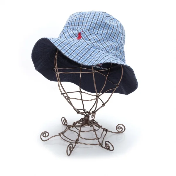 POLO SPORT RALPH LAUREN Plaids Embroidery Hat Sky blue M K-97597_001