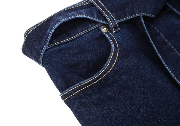 マッキントッシュMACINTOSH ベルト付きワイドデニムパンツ インディゴ36 K-97607_003