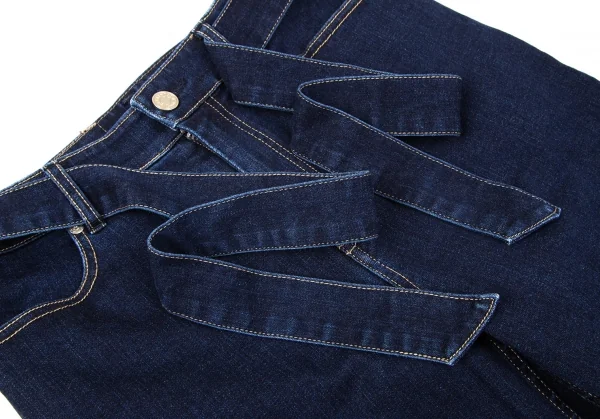 マッキントッシュMACINTOSH ベルト付きワイドデニムパンツ インディゴ36 K-97607_004