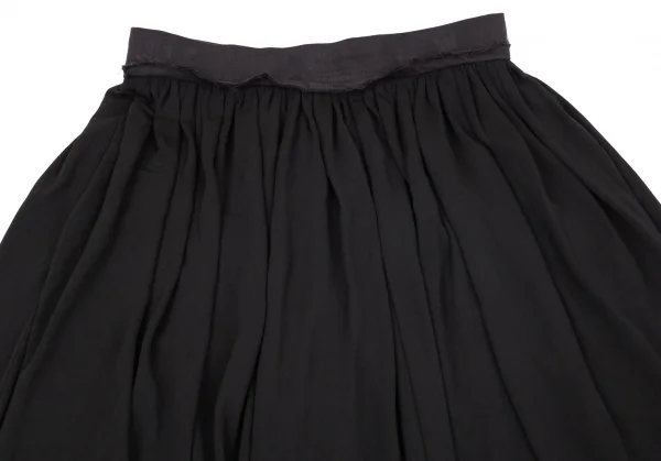 タケシコウサカバイ ワイズ ピンクレーベルTAKESHI KOSAKA by Y's Pink Label ネップ切替ギャザーロングスカート 黒M位 K-97616_003