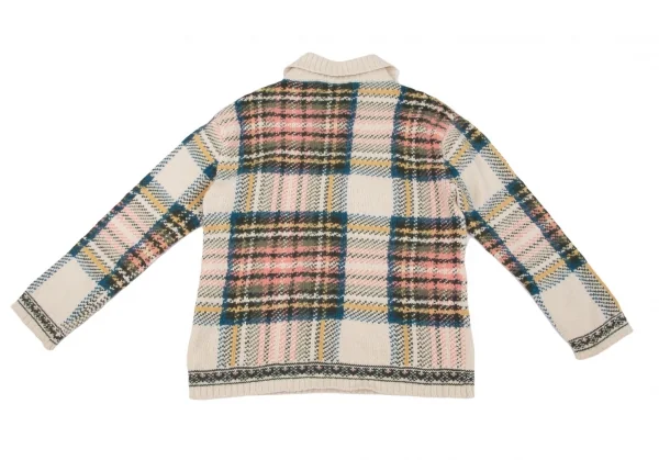 ポロスポーツ ラルフローレンPOLO SPORT RALPH LAUREN 襟付きタータンチェックニットセーター アイボリー他M K-97630_012
