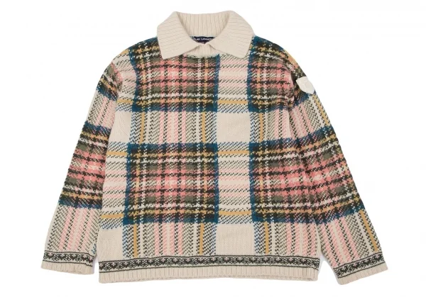ポロスポーツ ラルフローレンPOLO SPORT RALPH LAUREN 襟付きタータンチェックニットセーター アイボリー他M K-97630_002