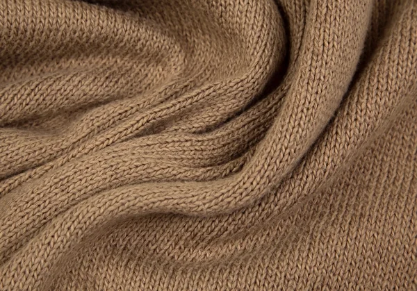 マドモアゼルノンノンMademoiselle NON NONコットンリネンワンポイントロゴ刺繍カーディガン モカM K-97638_013