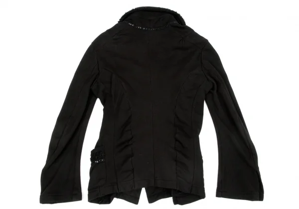 ジュンヤワタナベ コムデギャルソン JUNYA WATANABE COMME des GARCONS 製品染めブレード装飾コットンジャケット 黒SS K-97668_011