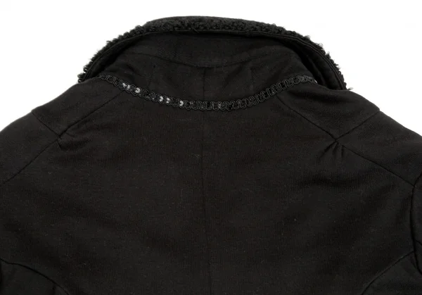 ジュンヤワタナベ コムデギャルソン JUNYA WATANABE COMME des GARCONS 製品染めブレード装飾コットンジャケット 黒SS K-97668_012