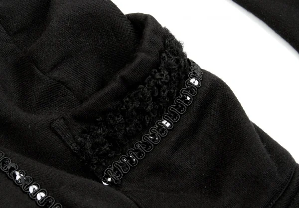 ジュンヤワタナベ コムデギャルソン JUNYA WATANABE COMME des GARCONS 製品染めブレード装飾コットンジャケット 黒SS K-97668_007