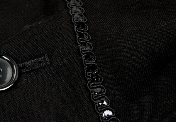 ジュンヤワタナベ コムデギャルソン JUNYA WATANABE COMME des GARCONS 製品染めブレード装飾コットンジャケット 黒SS K-97668_008